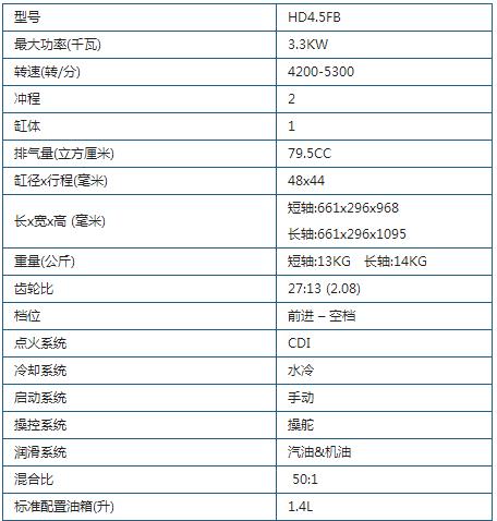 海的2冲程4.5F舷外机